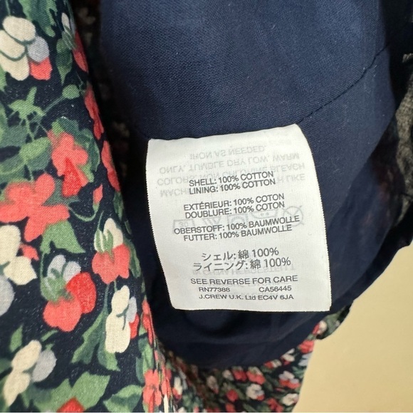 J. Crew Ruffle Hem Dress in Liberty Sarah Floral Fabric - Picture 6 of 10
